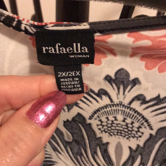 67) rafaella blouse. Strikingly pretty fabric. - Picture 4 of 6